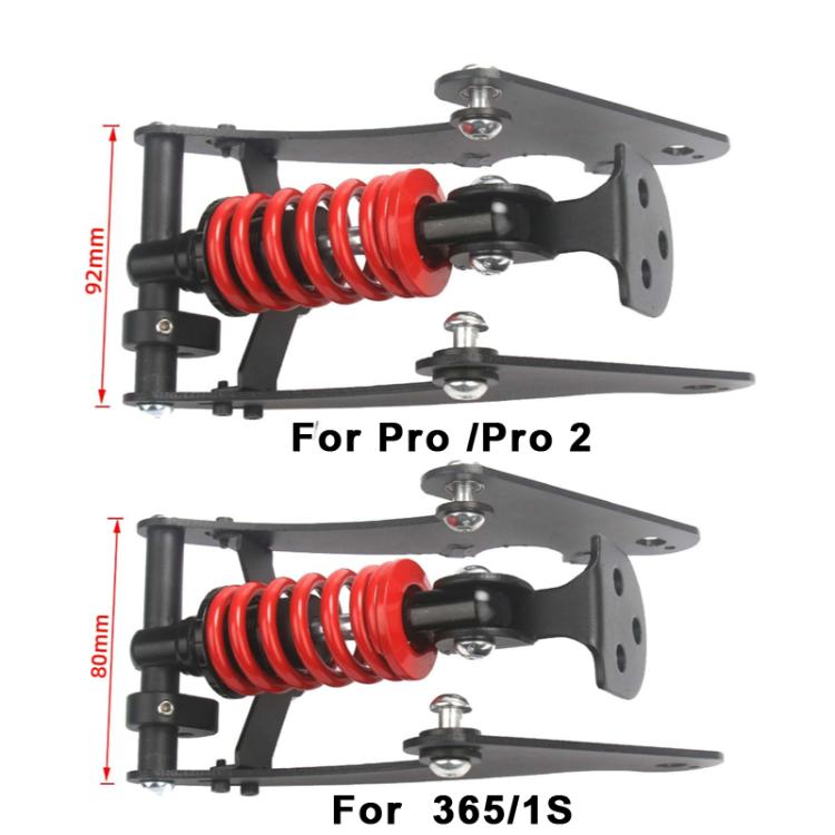 For Xiaomi M365/1S Electric Scooter Rear Shock Absorber Suspension System Ride Vibration Reduction Kit Red