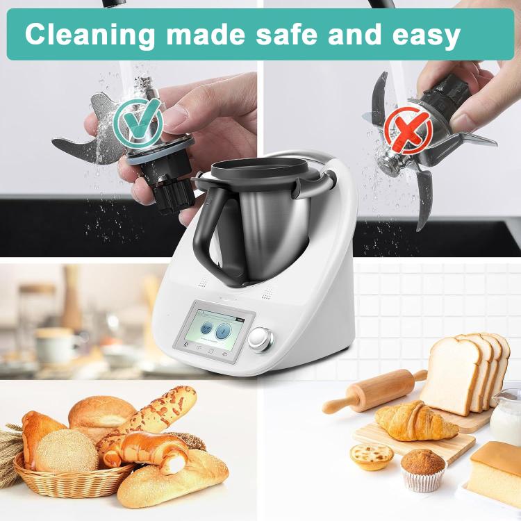 For Thermomix TM5/TM6 Stainless Steel Dough Mixer Knife Replacement Durable Baking & Cooking Accessories