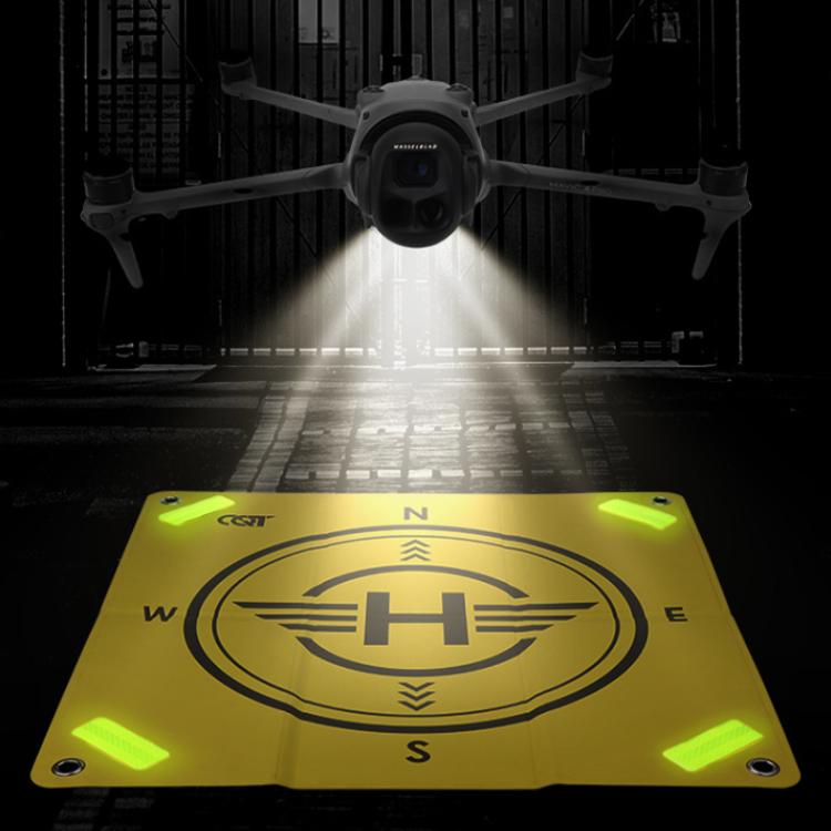 CQT 55cm Universal Reflective Drone Landing Pad Dual-Sided Waterproof Foldable Mat with Ground Pegs - Two-Tone