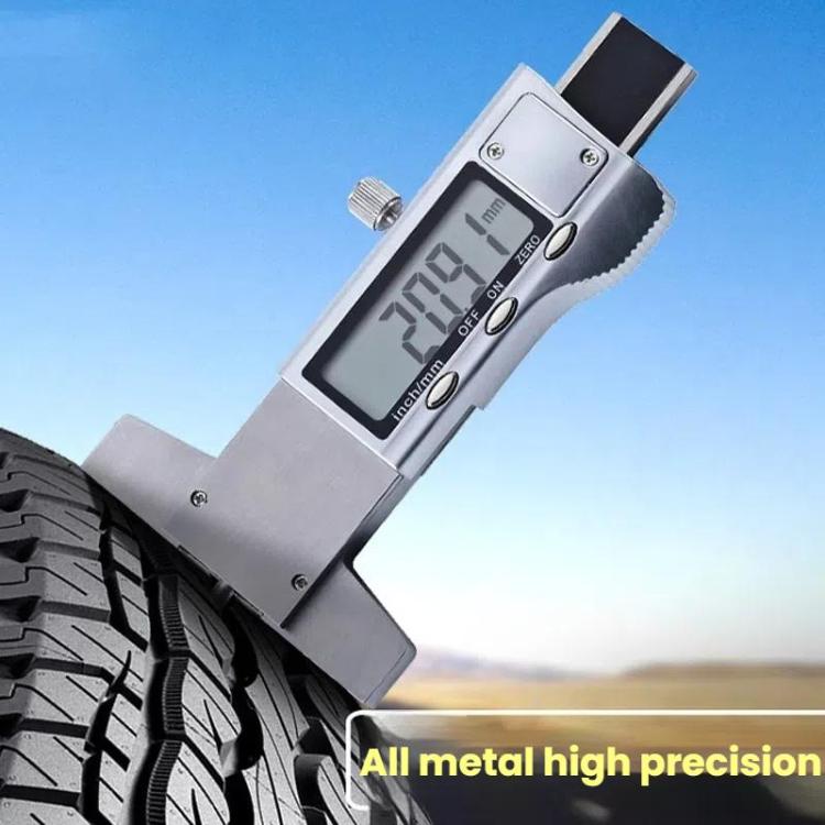 Syntek Electronic Digital Display Tire Tread Depth Caliper 0-25mm Measuring Tread Depth Gauge - All-metal