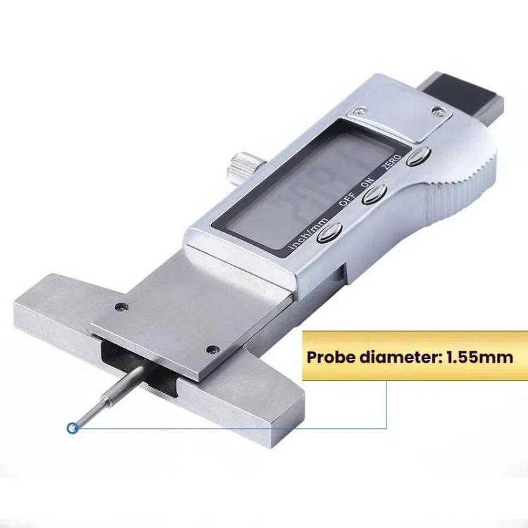 Syntek Electronic Digital Display Tire Tread Depth Caliper 0-25mm Measuring Tread Depth Gauge - All-metal
