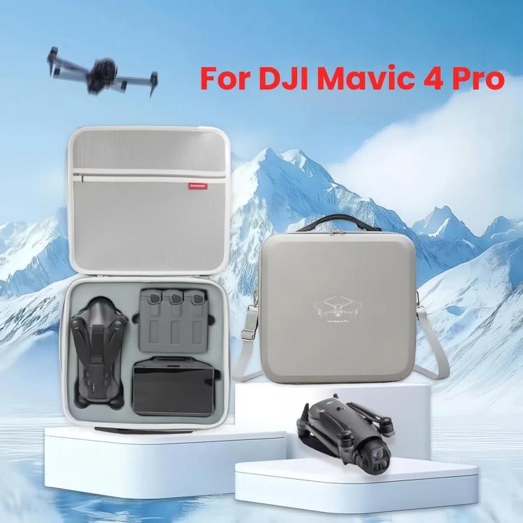 For DJI Mavic 4 Pro Fly More Combo / Creator Combo Carrying Case Durable PU Crossbody Shoulder Bag
