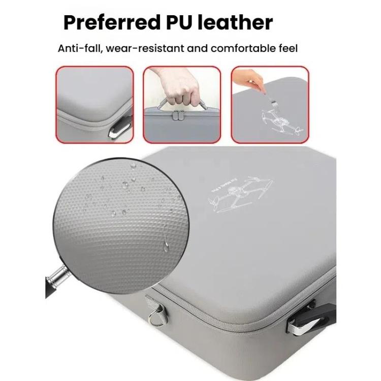 For DJI Mavic 4 Pro Fly More Combo / Creator Combo Carrying Case Durable PU Crossbody Shoulder Bag