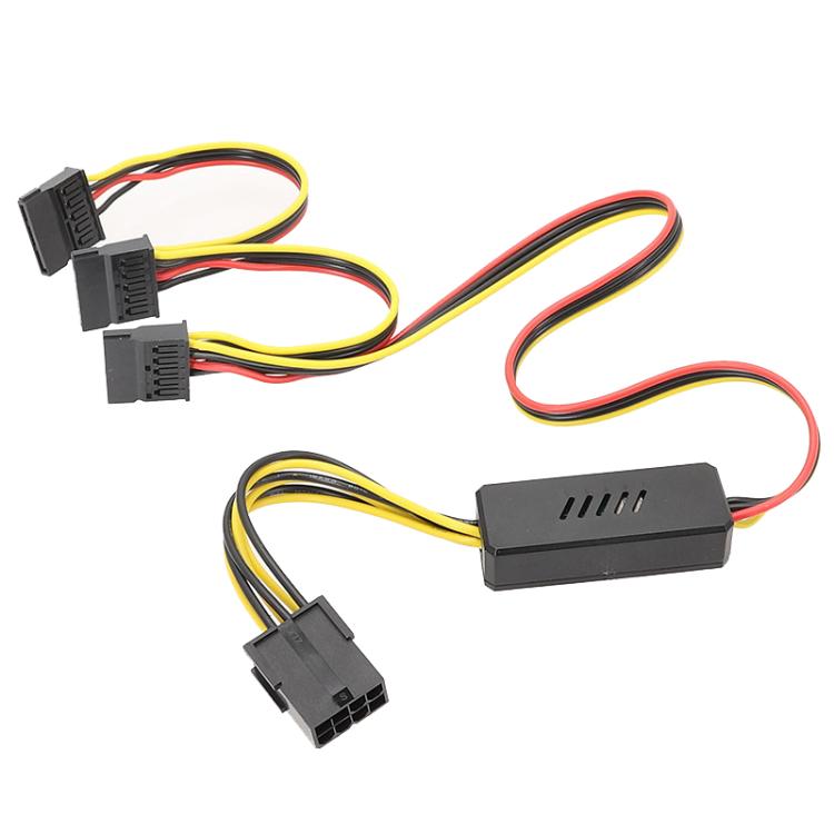 12V To SATA 1 To 3 Graphics Card To Hard Disk Drive Cable Hard Disk Drive Power Cable