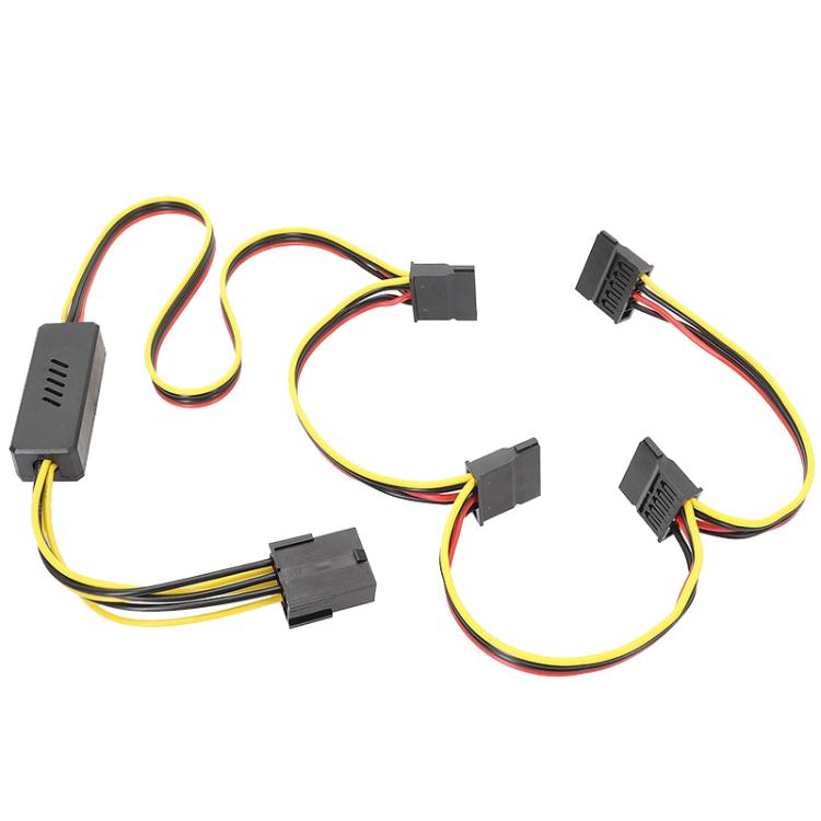 12V To SATA 1 To 4 Graphics Card To Hard Disk Drive Cable Hard Disk Drive Power Cable