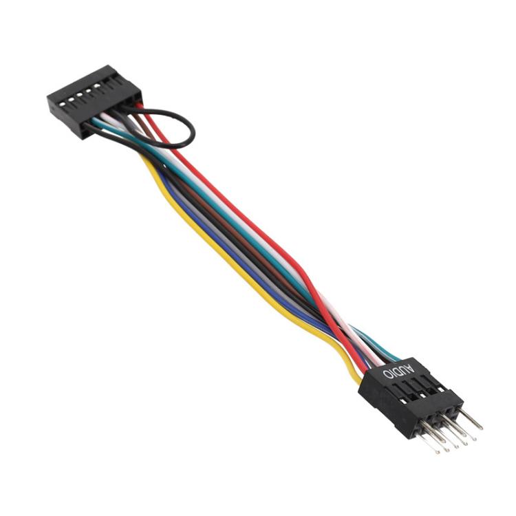For Lenovo Motherboards In ATX Chassis Front 13 Holes To 9 Pin Cable, Length: 10cm