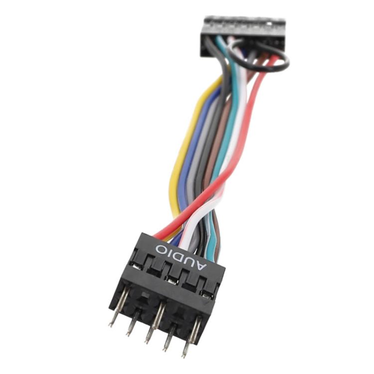 For Lenovo Motherboards In ATX Chassis Front 13 Holes To 9 Pin Cable, Length: 10cm