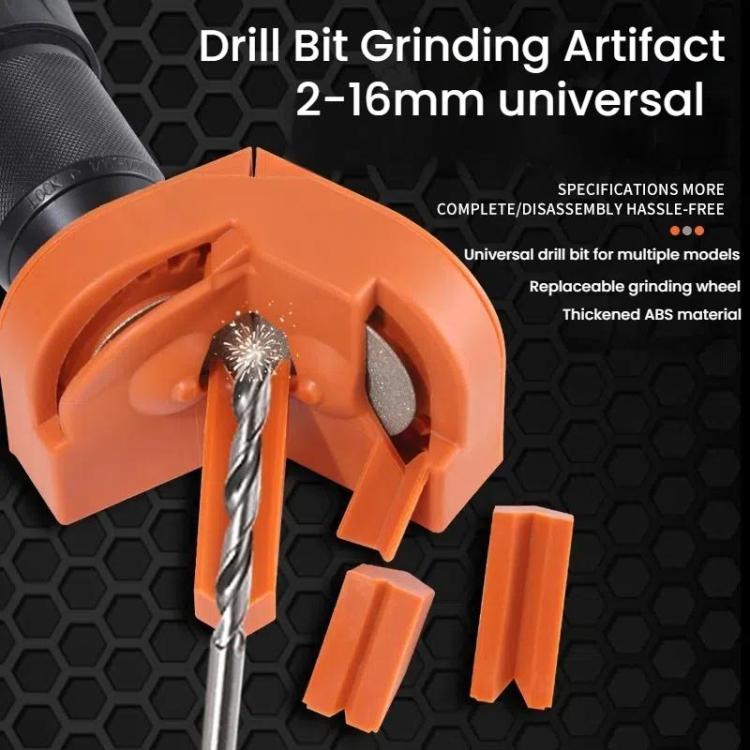 Portable Drill Sharpener Multifunctional Drill Sharpener - Orange