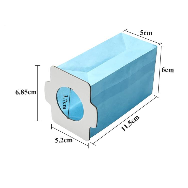 3pcs /Pack Dust Bags for Makita CL102/CL104/CL107/CL182 Vacuum Cleaners - Blue