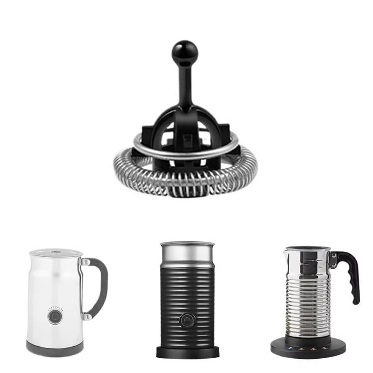 For Nespresso Aeroccino 3 / Aeroccino 4 Milk Frother Attachment Replacement for Hot/Cold Foam Quick Frothing - Black