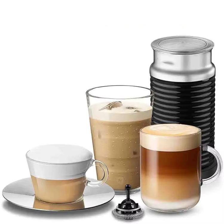 For Nespresso Aeroccino 3 / Aeroccino 4 Milk Frother Attachment Replacement for Hot/Cold Foam Quick Frothing - Black
