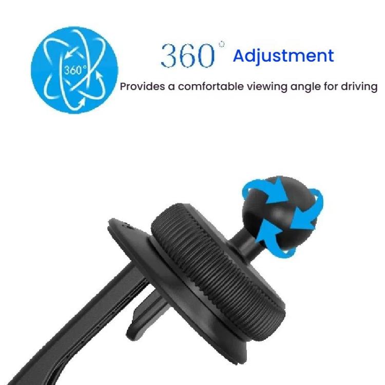 MagSafe Magnetic Holder Car Air Conditioning Vent Mount, Style: CD Pattern Magnetic Suction Head+Straight Hook