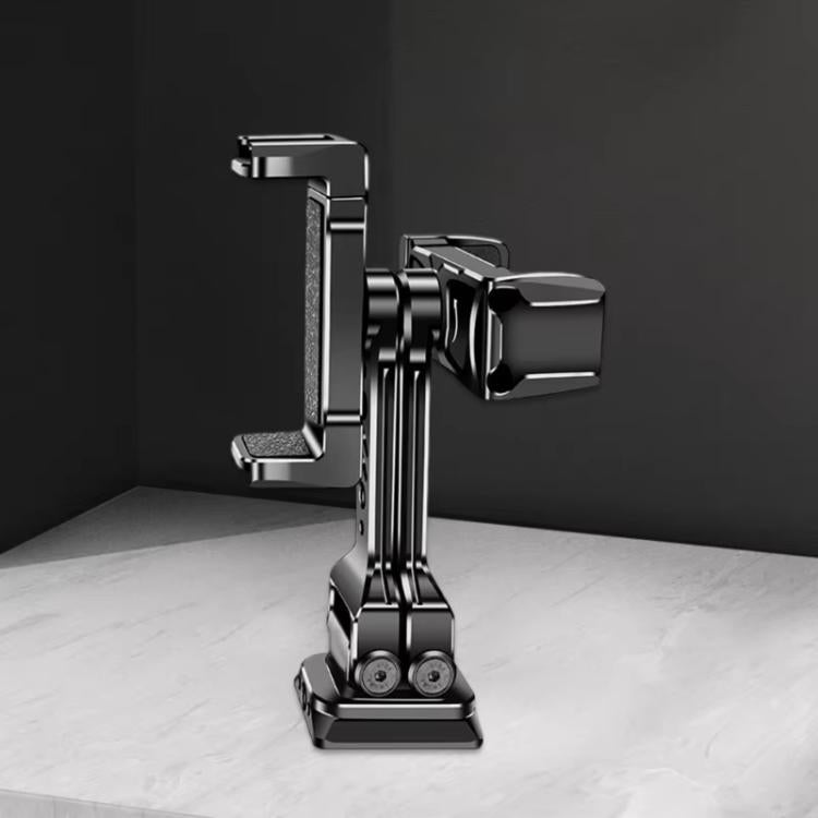 Dual Phone Mount Teleprompter Stand with Arca-Swiss Base Compatible with DJI Stabilizers for Live Streaming/Vlogging/Video Recording - 8245