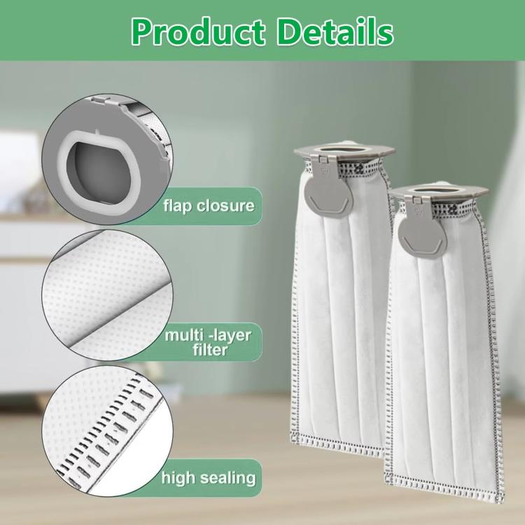 2pcs Dust Bag For Vorwerk Kobold FP7 / VK7 Sweeping Robot Accessories