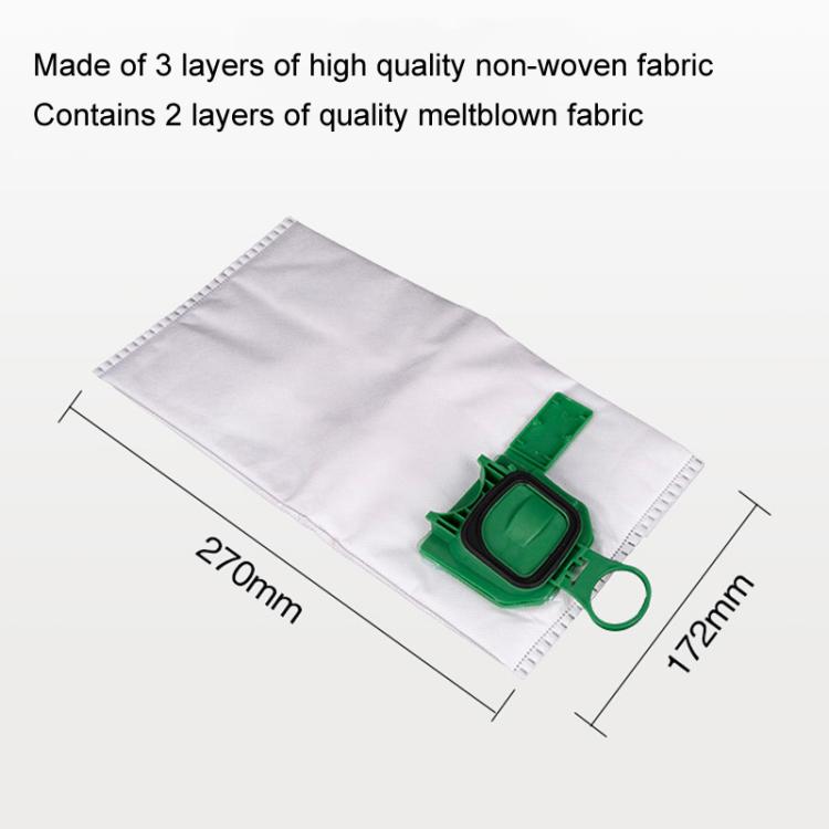 3pcs Dust Bag For Vorwerk VK140 / VK150 / FP140 / FP150 Vacuum Cleaner Accessories