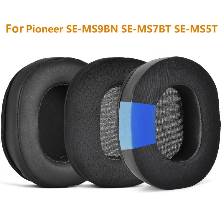1pair Replacement Ear Pads for Pioneer SE-MS9BN SE-MS7BT SE-MS5T Headphones, Spec: Leather Type