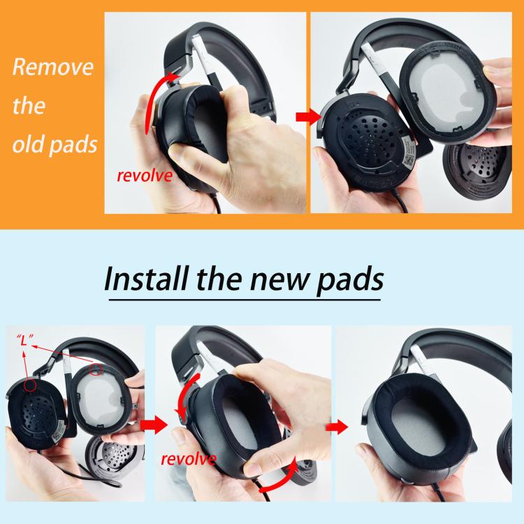 For Corsair HS55/HS55 Pro/HS65 Headset 1pair Replacement Ear Cushions Ear Pads, Style: Football Net Black