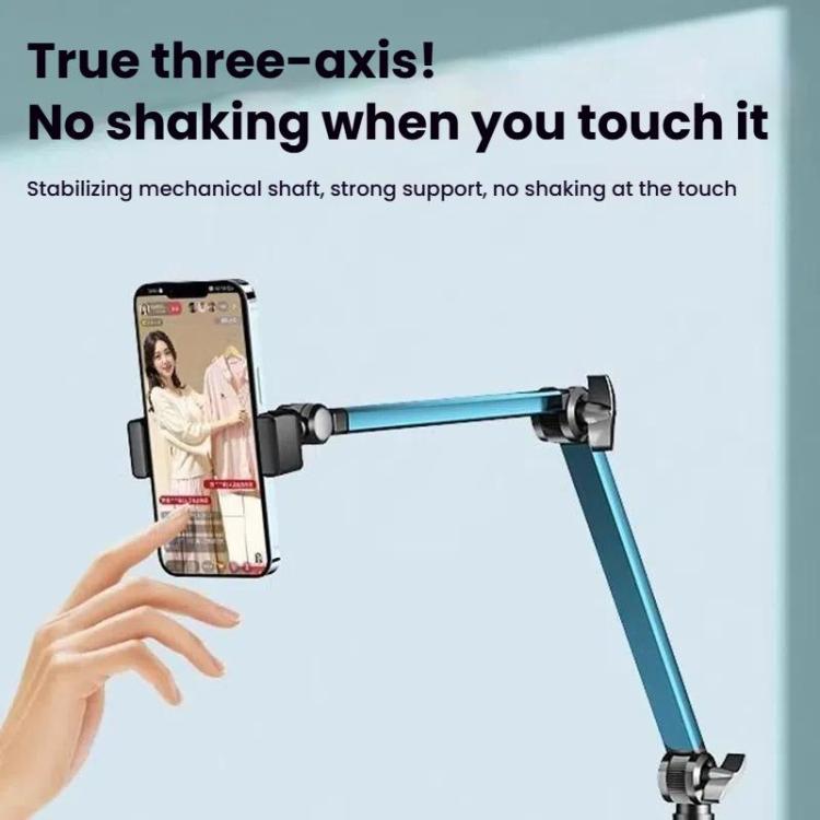1.7m Mobile Phone Floor Stand Overhead Shooting Holder Retractable Lazy Support With Remote Control
