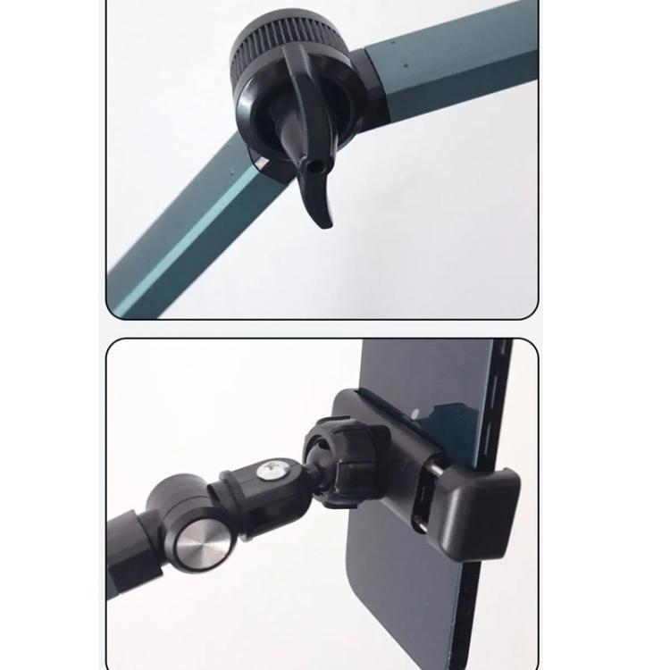 1.7m Mobile Phone Floor Stand Overhead Shooting Holder Retractable Lazy Support Without Remote Control