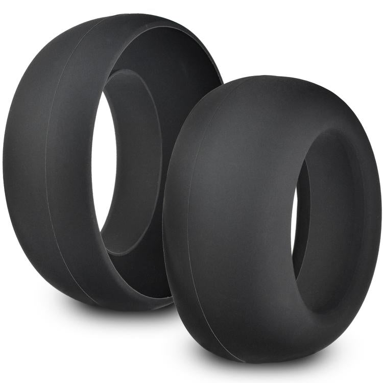 For Sony PlayStation Pulse Elite Headset 1pair Silicone Ear Cushion Covers Sweatproof Replacement Ear Pads - Black