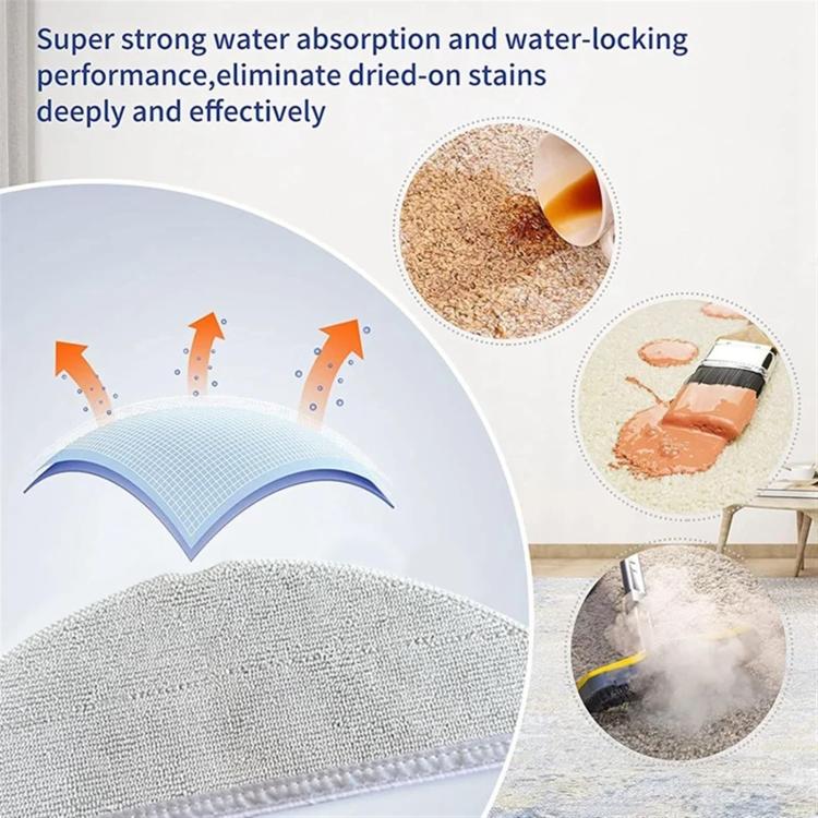 For Eufy L60 Sweeping Machine Accessories Mop - Light Gray