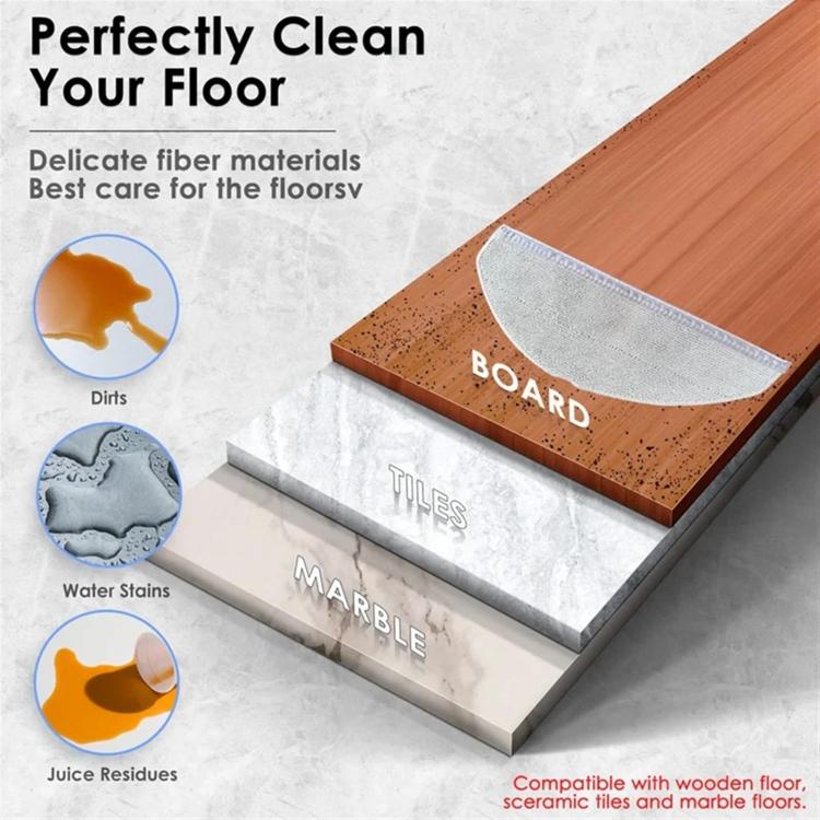 For Eufy L60 Sweeping Machine Accessories Mop - Light Gray