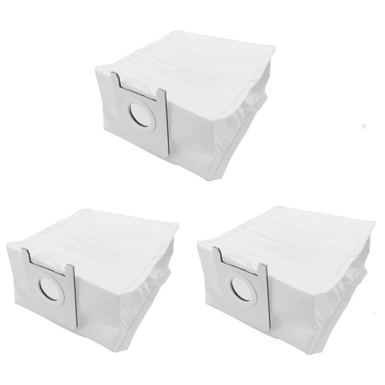 For ROIDMI EVE Plus Robot Vacuum 3pcs/Pack Dust Bag Replacement Parts - White