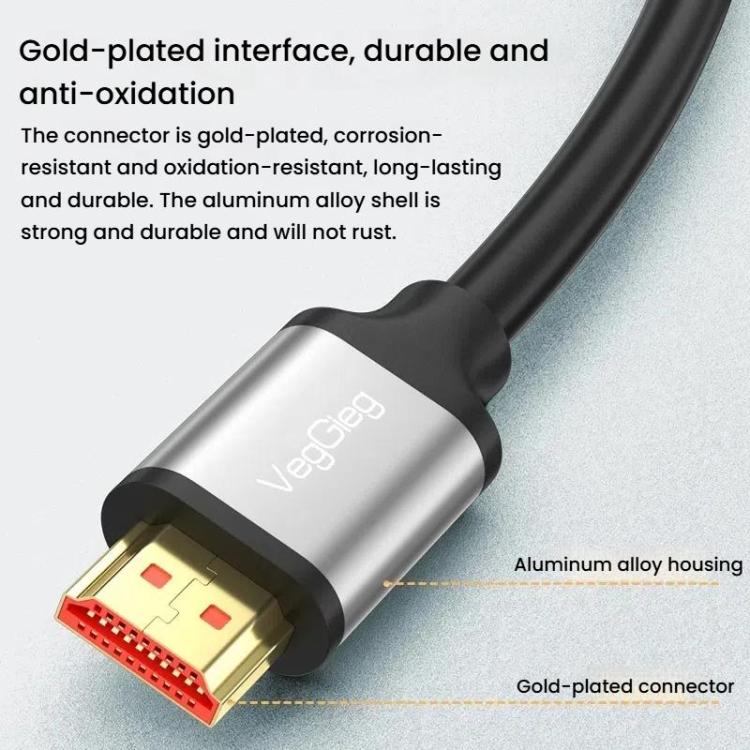 VegGieg V-H301 HDMI 2.0 HD Cable 4K 60Hz TV Set-Top Box Computer Monitor Projection Video Cable, Length: 20M