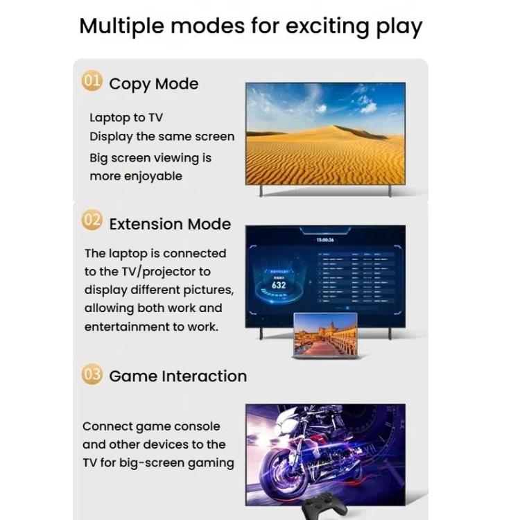 VegGieg V-H301 HDMI 2.0 HD Cable 4K 60Hz TV Set-Top Box Computer Monitor Projection Video Cable, Length: 5M