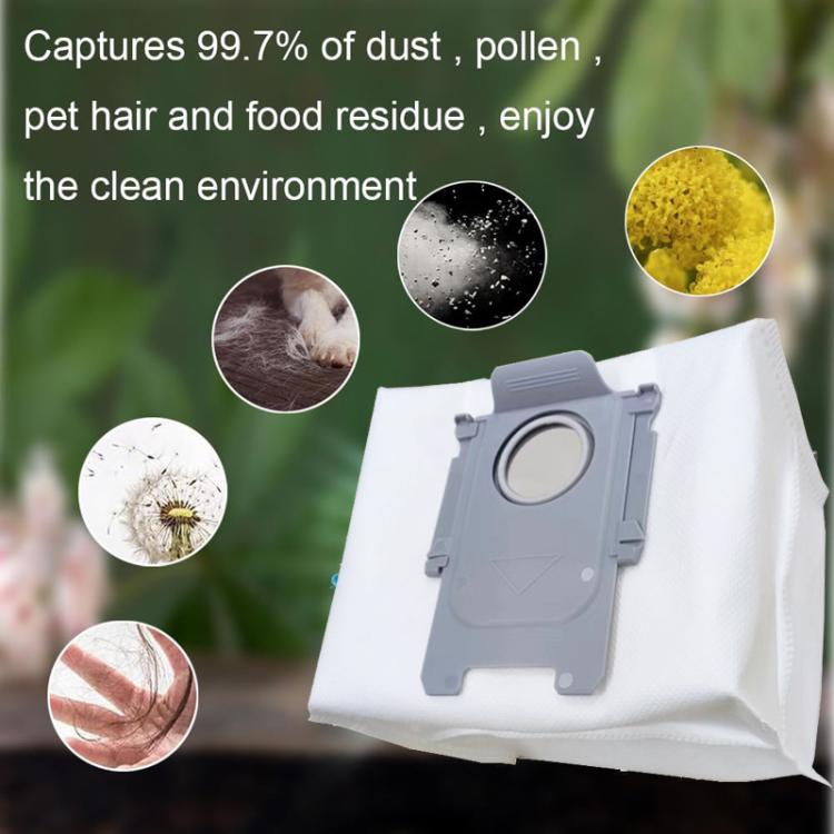 3pcs /Pack Dust Bag For Roborock G10S/S8+/S8 Pro Ultra/S7 MaxV Ultra/S7 Pro Ultra/Q7+/Q7 Max+/Q5 Max+/Q5 - White