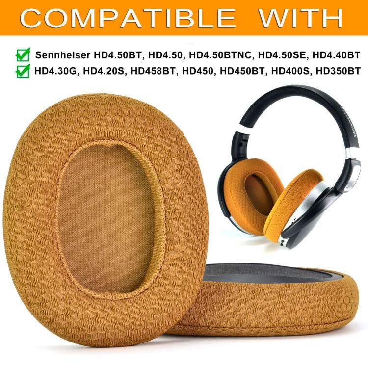 1pair Ear Cushions For Sennheiser HD 4.50BT, HD 4.50, HD 4.50BTNC, HD 4.50SE, HD 4.40BT, HD 4.30G, HD 4.20S, HD 458BT, HD 450, HD 450BT, HD 400S, HD 350BT