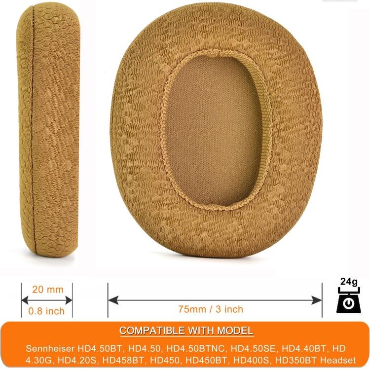 1pair Ear Cushions For Sennheiser HD 4.50BT, HD 4.50, HD 4.50BTNC, HD 4.50SE, HD 4.40BT, HD 4.30G, HD 4.20S, HD 458BT, HD 450, HD 450BT, HD 400S, HD 350BT