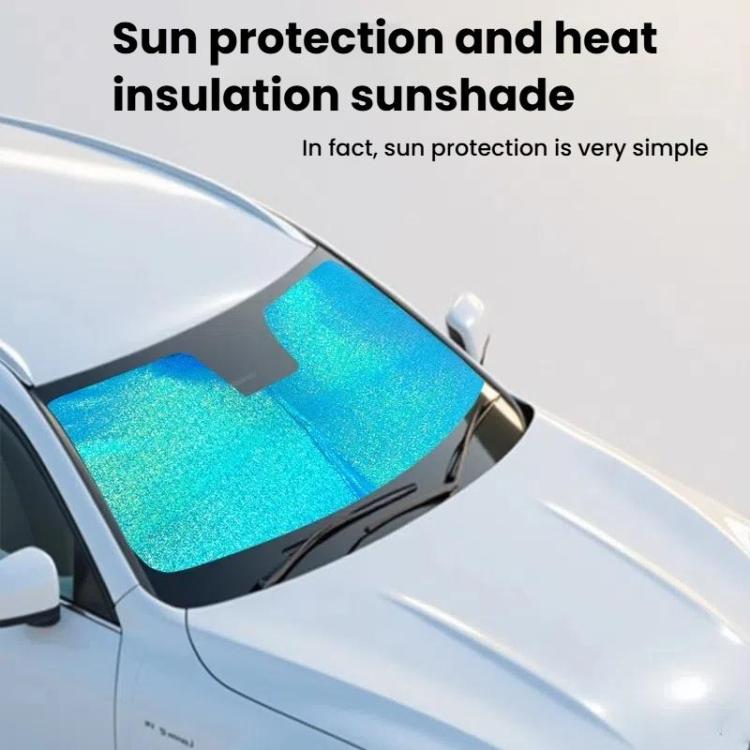 SUITU ST-4024L Car Front Windshield Sunshade Sunscreen Heat Insulation Visor - Ice Crystals