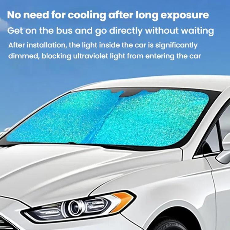 SUITU ST-4024L Car Front Windshield Sunshade Sunscreen Heat Insulation Visor - Ice Crystals