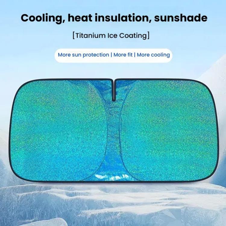 SUITU ST-4024L Car Front Windshield Sunshade Sunscreen Heat Insulation Visor - Ice Crystals