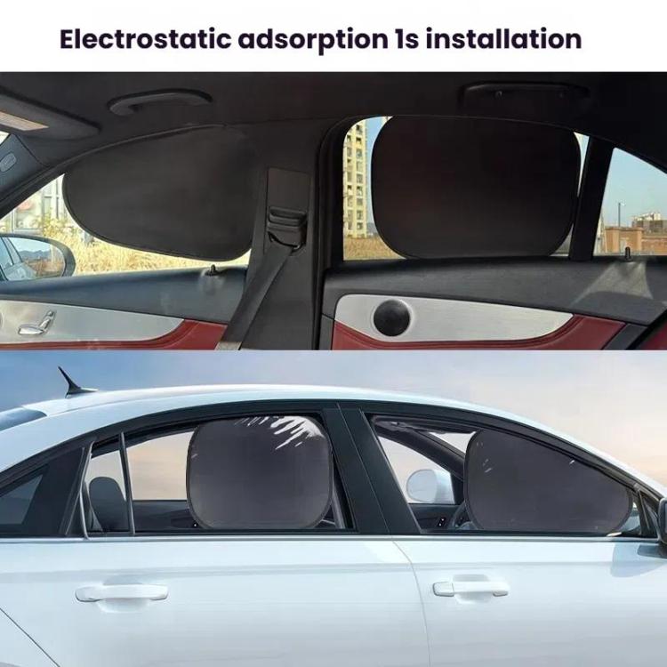 4pcs /Set SUITU ST-2414 Car Vinyl Static Film Adsorption Sunshade Sunscreen Heat Insulation Sunblinds