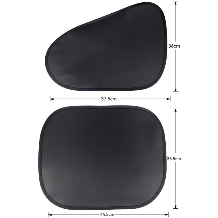 4pcs /Set SUITU ST-2414 Car Vinyl Static Film Adsorption Sunshade Sunscreen Heat Insulation Sunblinds