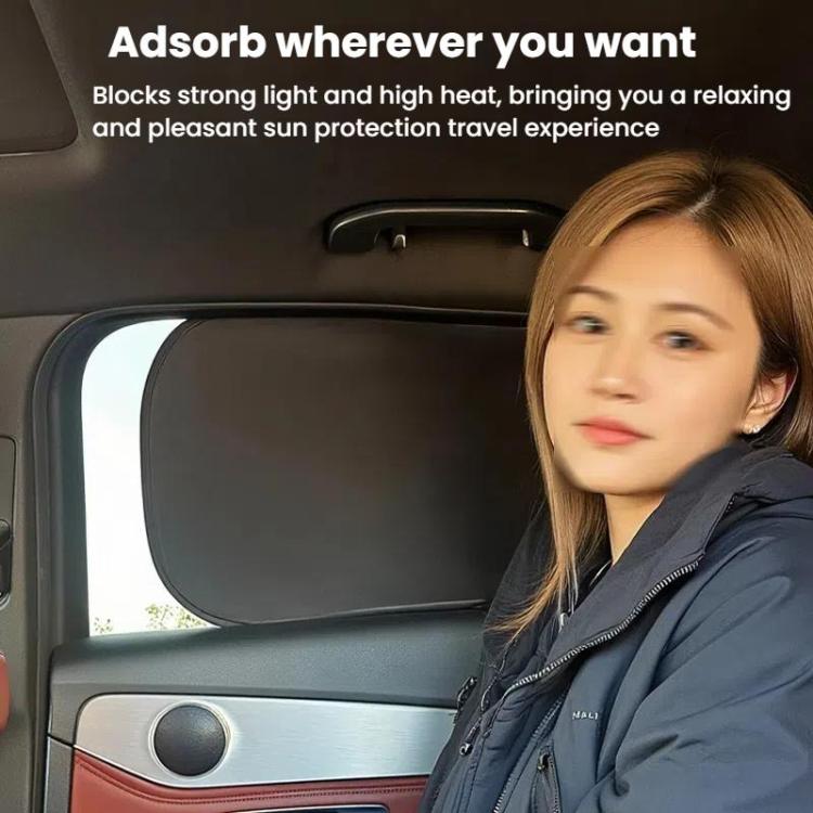 4pcs /Set SUITU ST-2414 Car Vinyl Static Film Adsorption Sunshade Sunscreen Heat Insulation Sunblinds