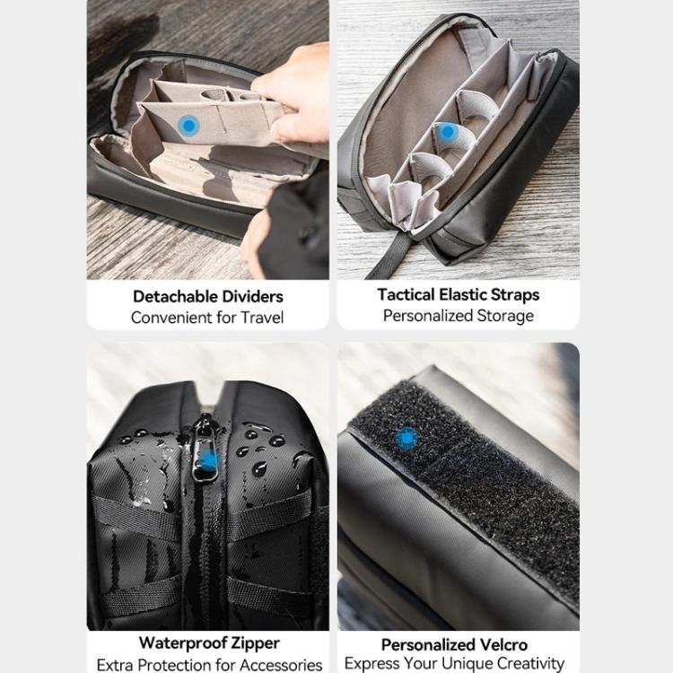 For DJI Osmo Pocket 3 Creator Combo TELESIN Universal Portable Storage Bag Carrying Case - Black