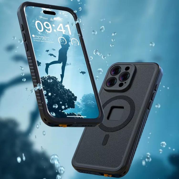 For iPhone 16 Pro Max TELESIN IP68 Waterproof Case Submersible Touchscreen Phone Cover
