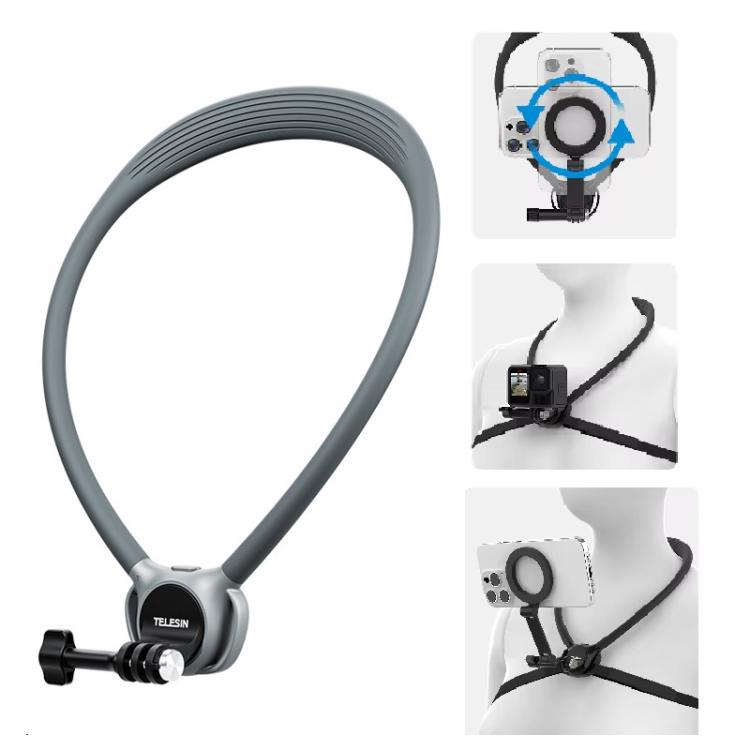 TELESIN Action Camera Neck Holder SE2.0 POV Perspective Bracket With Adjustable Chest Strap