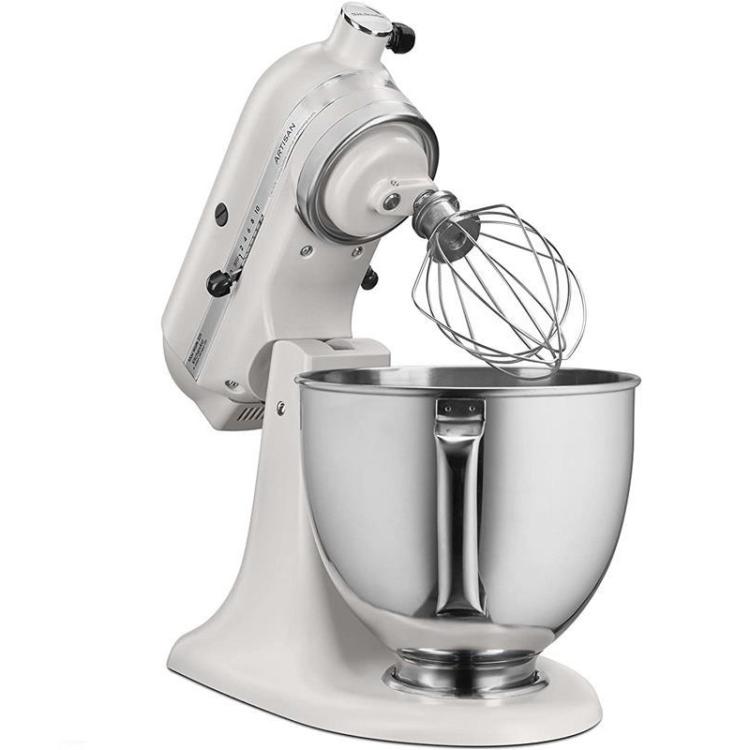 Stainless Steel Mixing Bowl For KitchenAid 4.5QT & 5QT Stand Mixers - Silver
