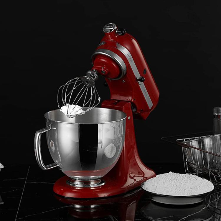 Stainless Steel Mixing Bowl For KitchenAid 4.5QT & 5QT Stand Mixers - Silver