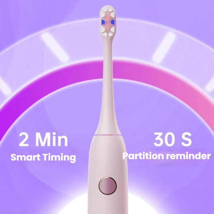 Rechargeable Sonic Electric Toothbrush for Adults with Custom Mode, Antibacterial Brush Heads, Smart Timer, Spec: Standard White