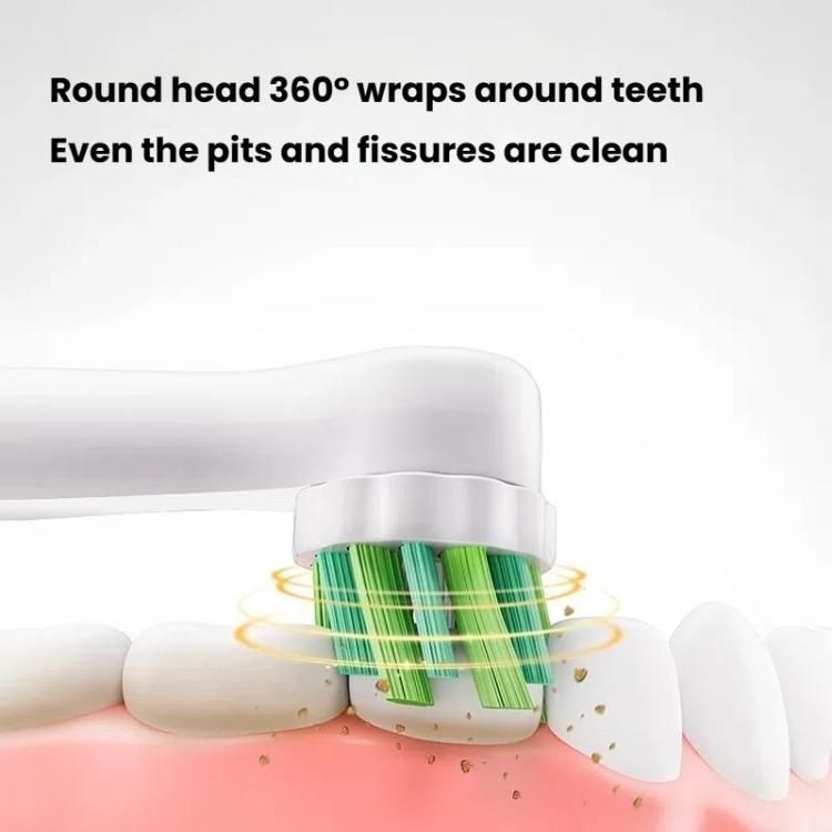 Rechargeable Electric Toothbrush for Adults 4200 RPM Rotating Brush IPX8 Waterproof Inductive Charging, Style: Regular White