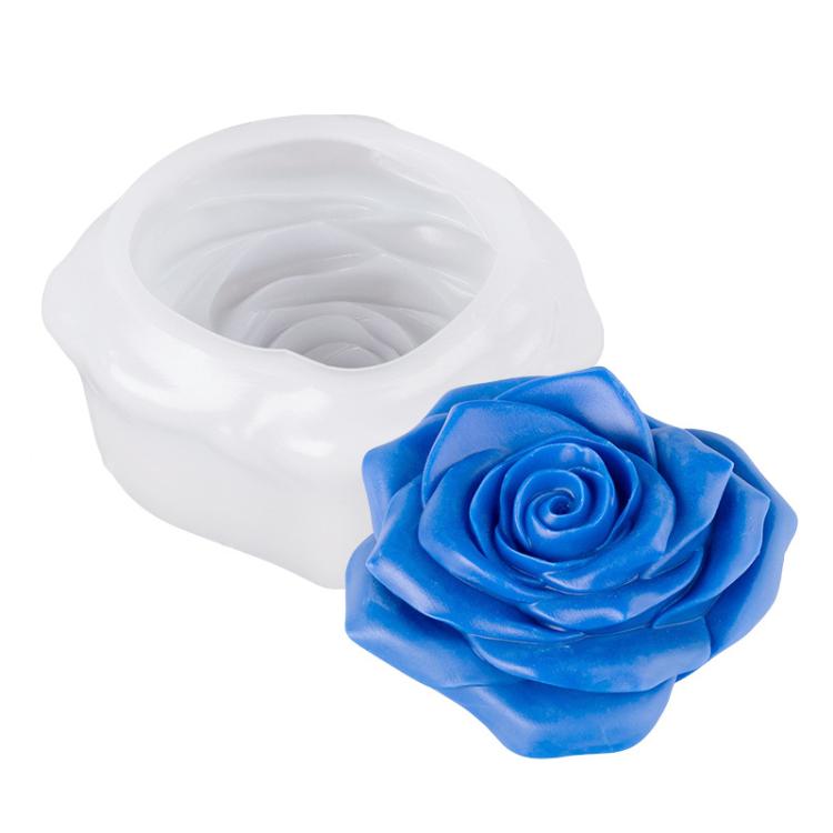 Candle Silicone Mold DIY Floral Aromatherapy Handmade Plaster Casting Mold, Style: Eternal Rose ZW-351
