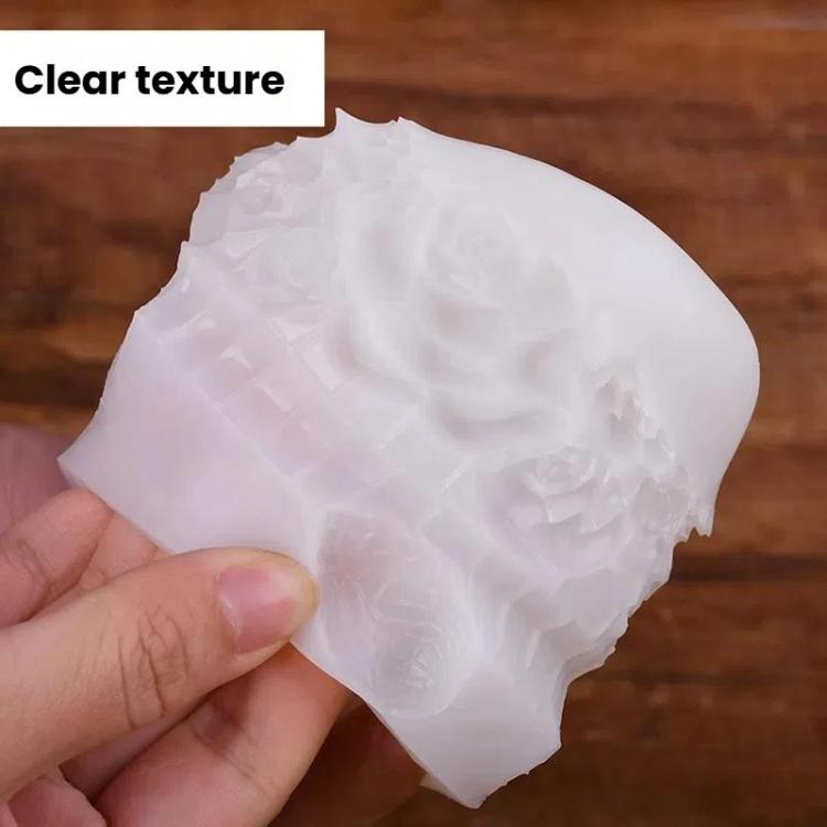 Flower Digital Aromatherapy Candle Silicone Mold DIY Diffuser Ornament Three-dimensional Digital Plaster Mold, Style: 2 ZL-985