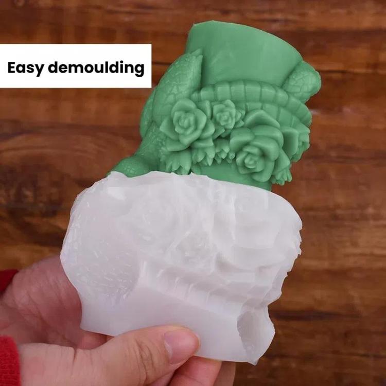 Rose Cake Scented Candle Silicone Mold DIY Diffuser Stone Ornament Handmade Soap Mold, Spec: A ZL-649