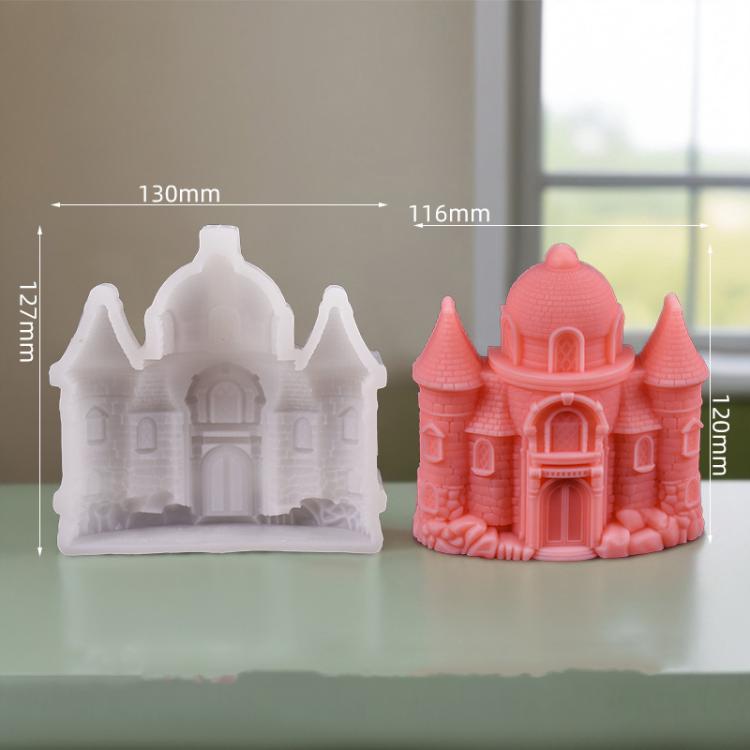 Castle Scented Candle Silicone Mold, Spec: A ZL-952