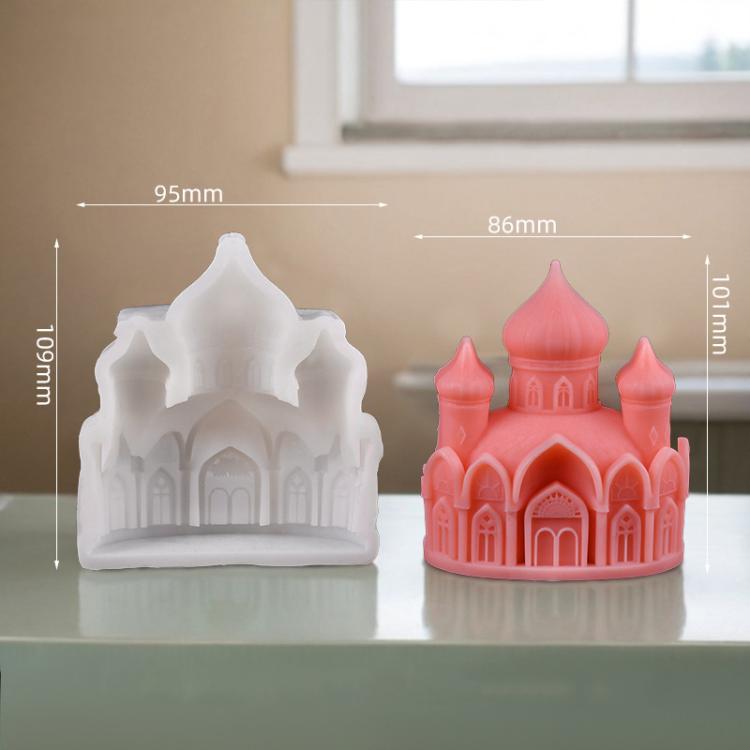 Castle Scented Candle Silicone Mold, Spec: B  ZL-953